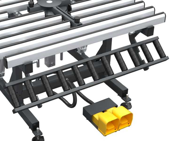 Aluminum Ba 411 Door sliding roller conveyor Tekna